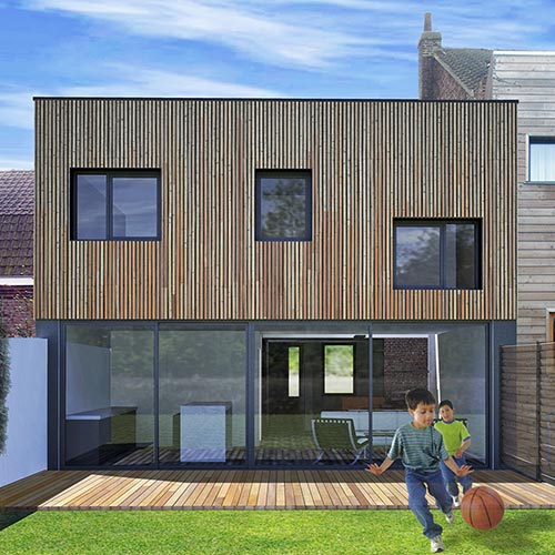 maison architecte guillaume afchain extension